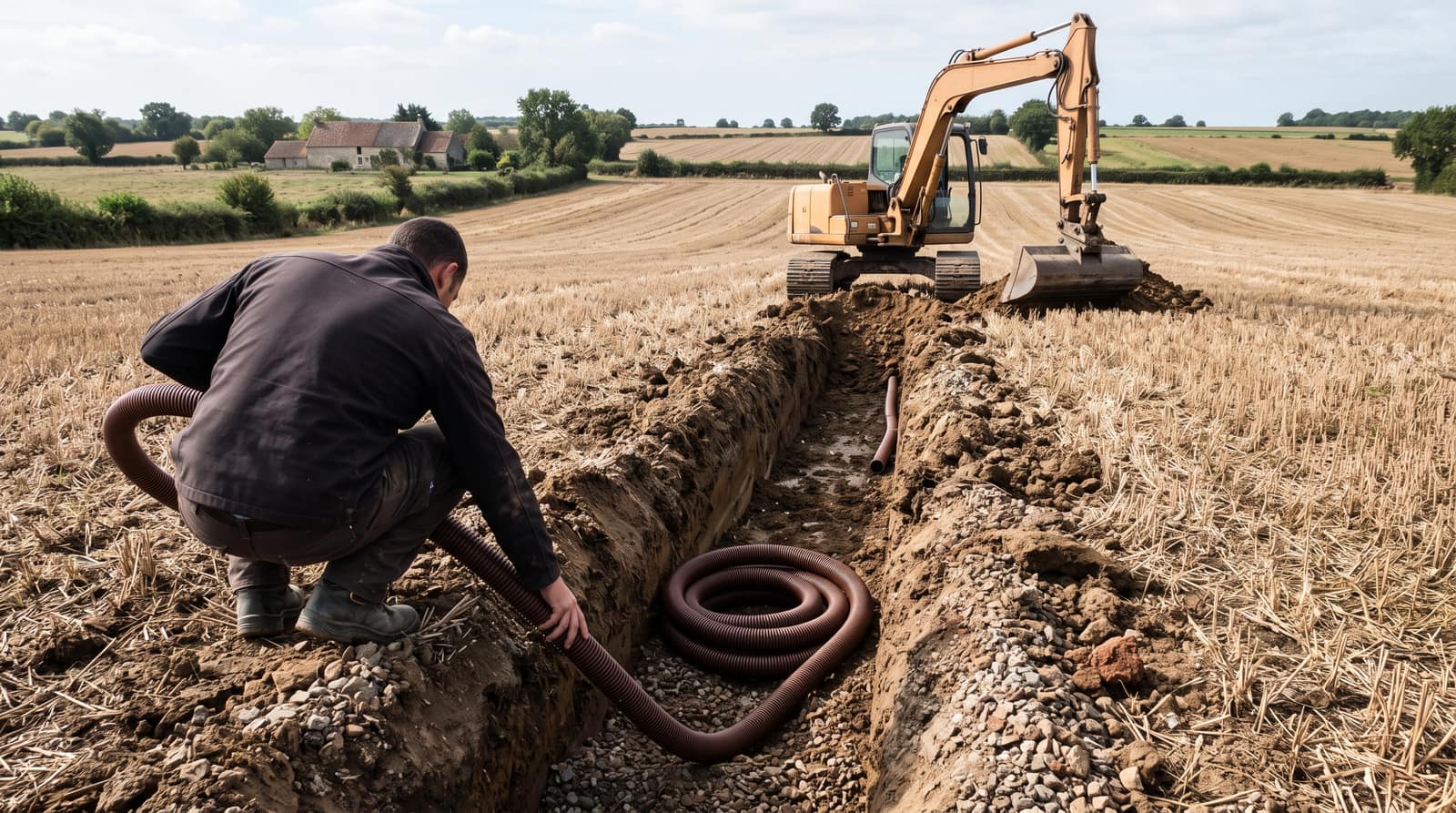 Pourquoi un chantier de drainage agricole se cale toujours hors saison de culture