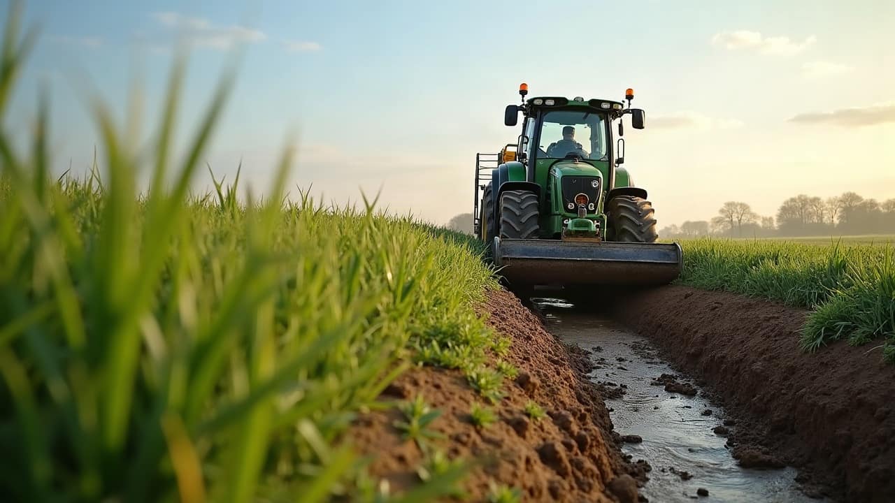 5 ha ou 40 ha : deux chantiers de drainage différents