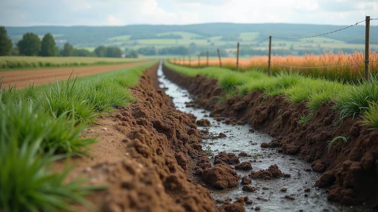 Curage d'un fossé collecteur : à quelle fréquence ?