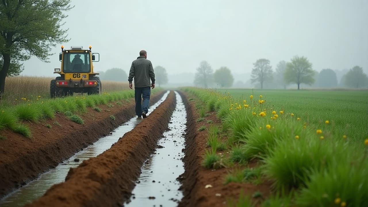 Deux parcelles, un exutoire : l'effet sur le tracé