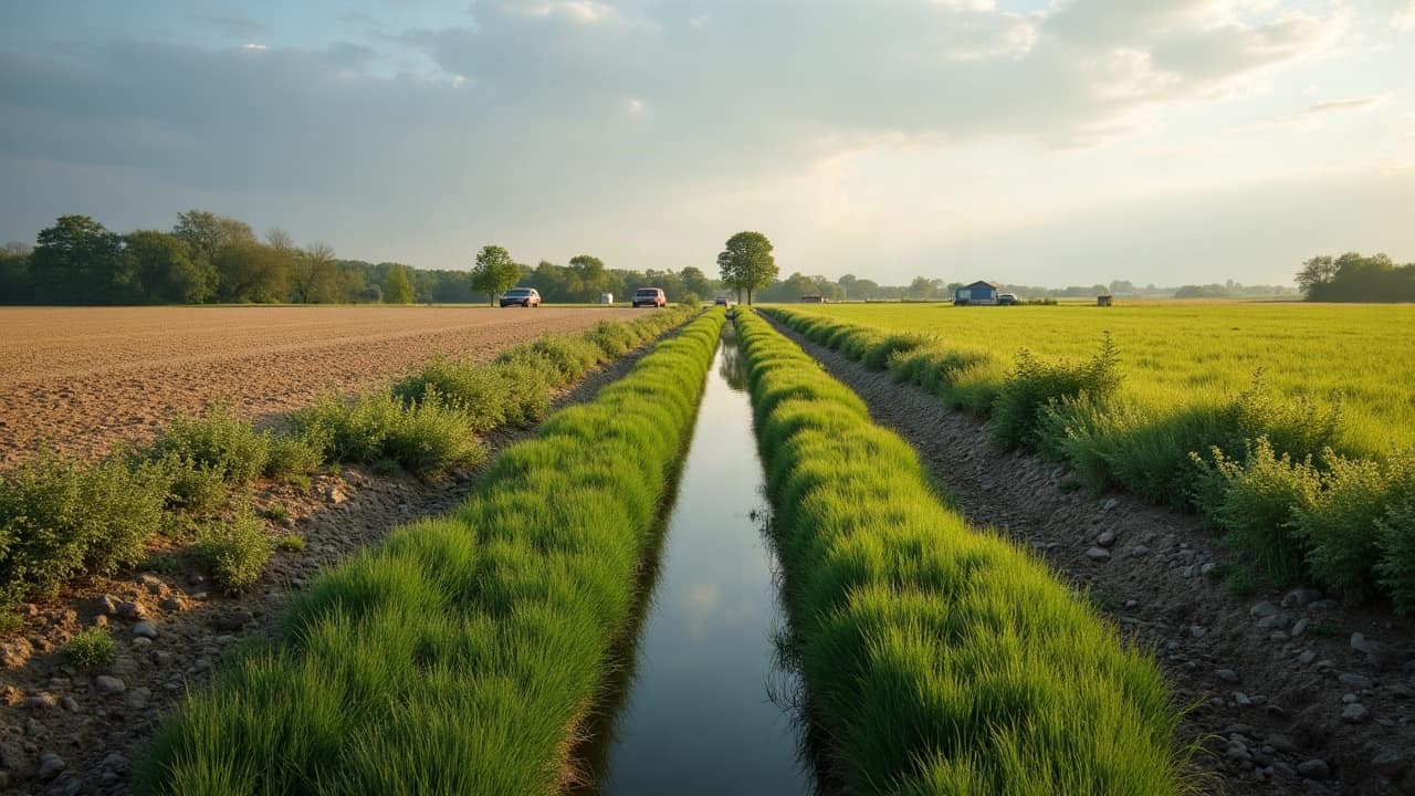 Quand l'exutoire d'un drainage sort de la parcelle