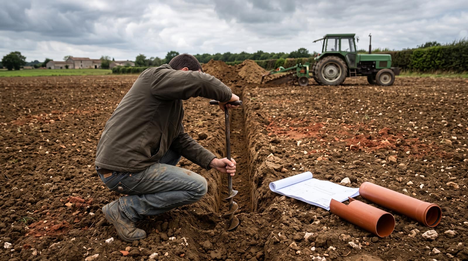 À quoi s'attendre lors d'une visite de parcelle avant drainage