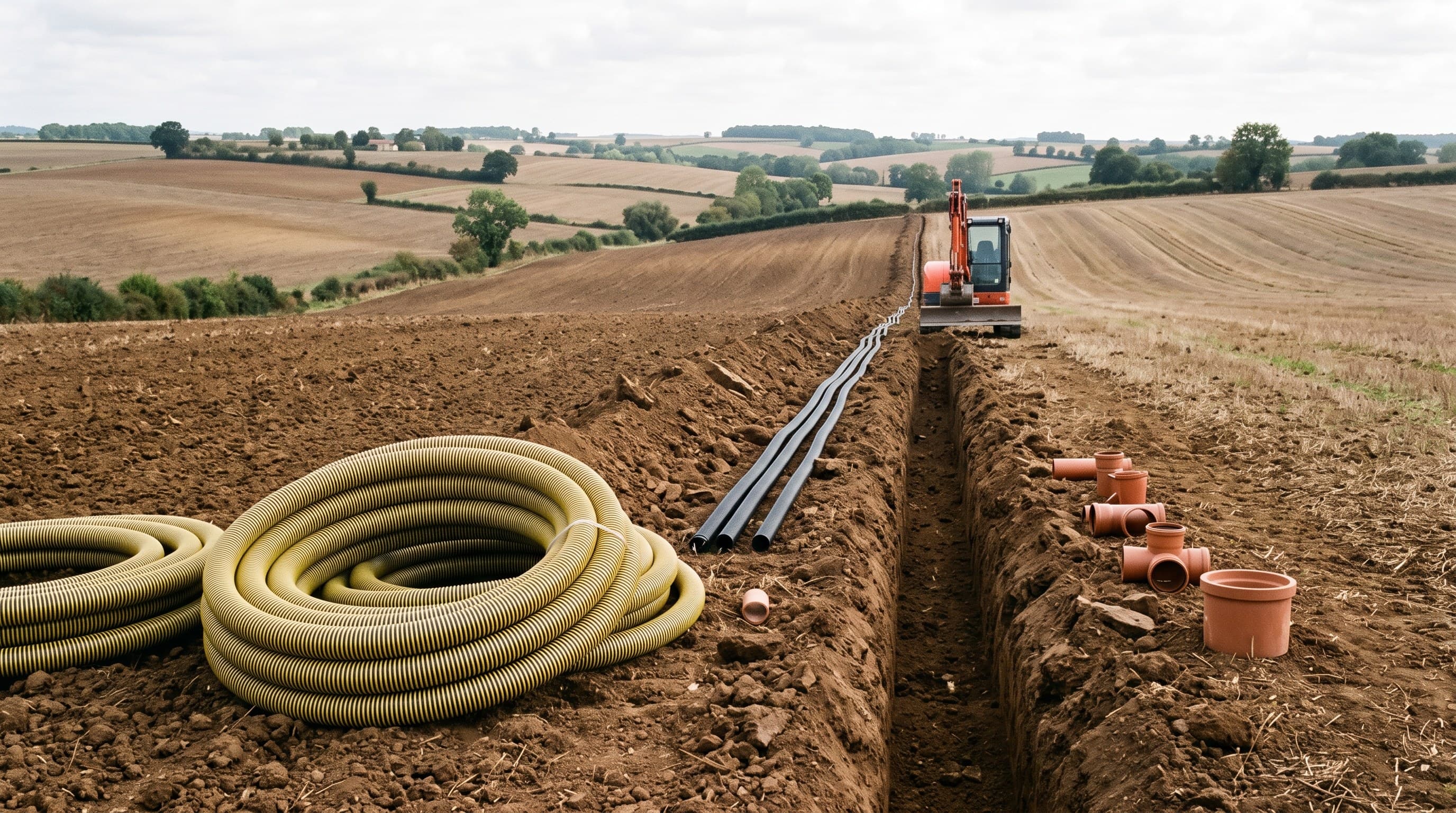 Drainage agricole à Châtellerault