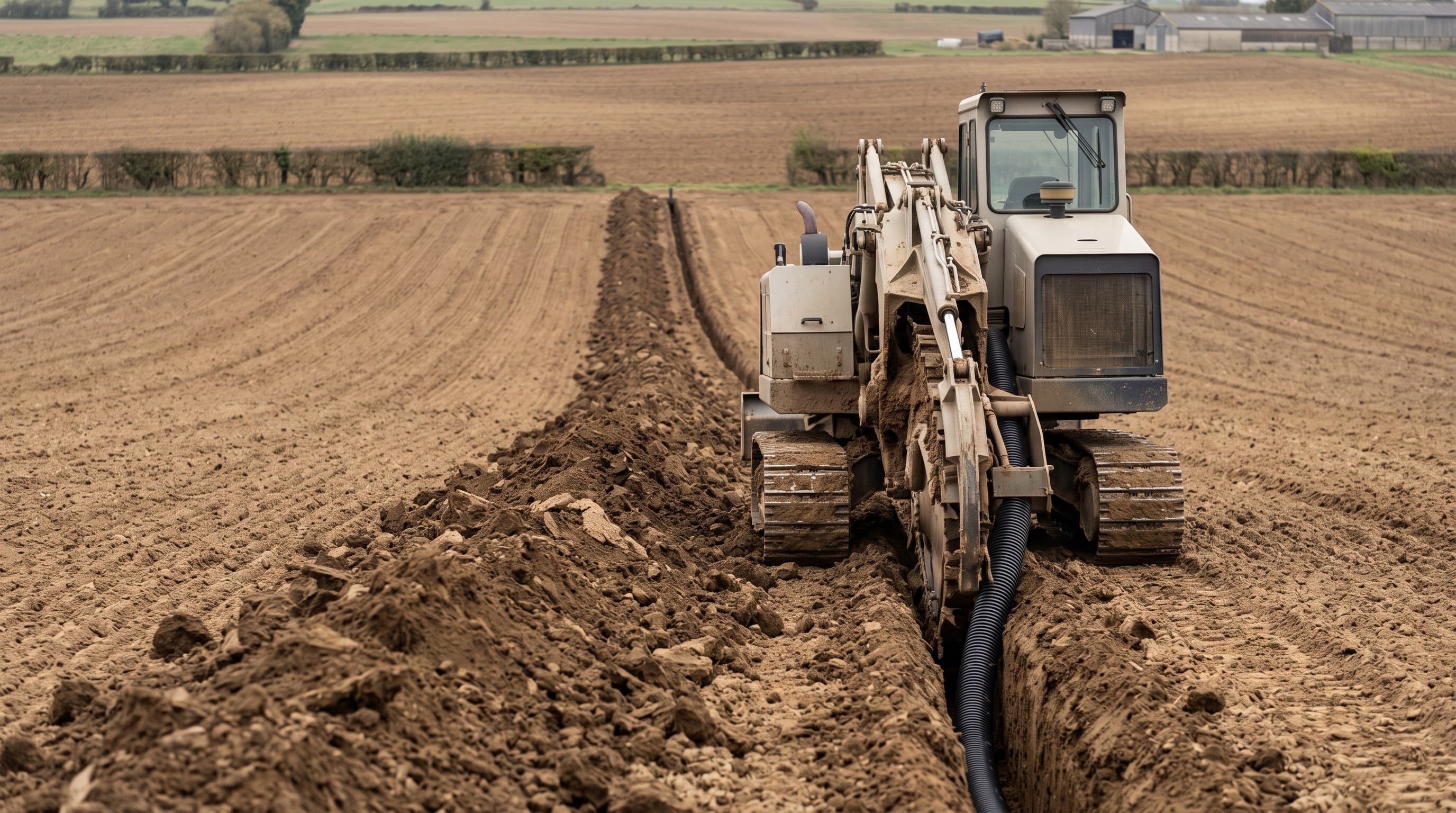Drainage agricole à Secteur de Poitiers